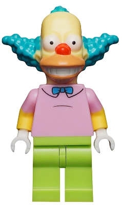 sim014 Krusty the Clown, The Simpsons, Series 1 (Minifigure Only without Stand and Accessories)