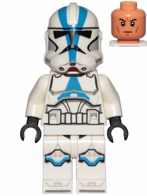 sw1094 Clone Trooper, 501st Legion (Phase 2) - White Arms, Nougat Head