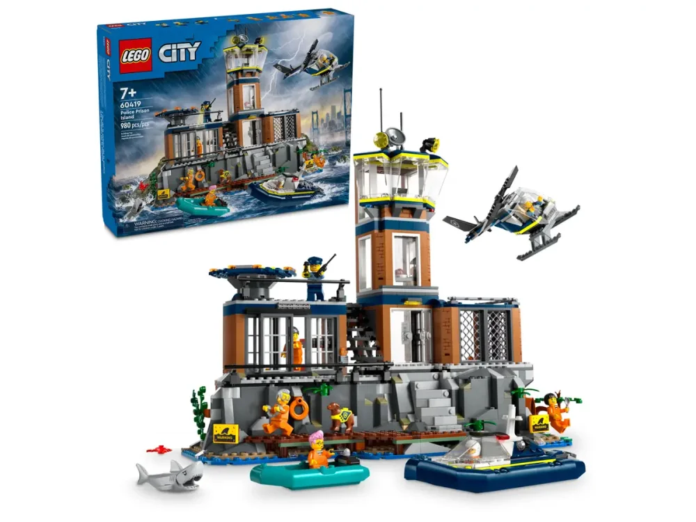LEGO® City 60419 Polícia a väzenie na ostrove