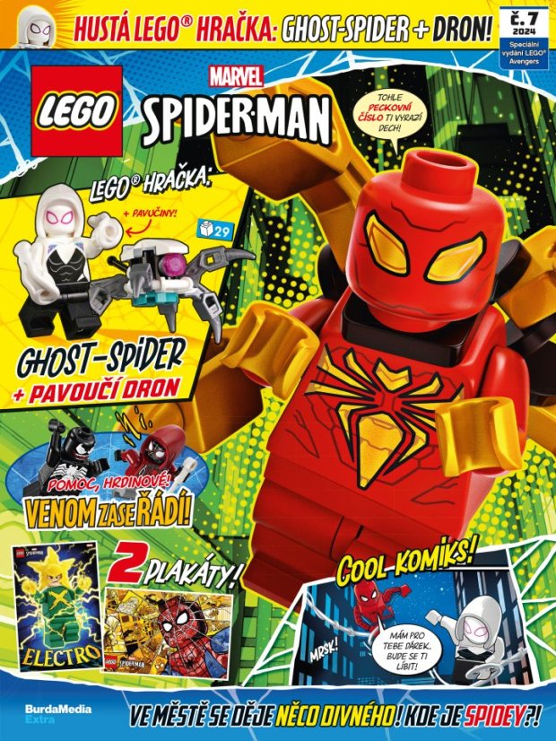 LEGO® Marvel Avengers Spiderman Magazyn 7/2024 CZ Wersja