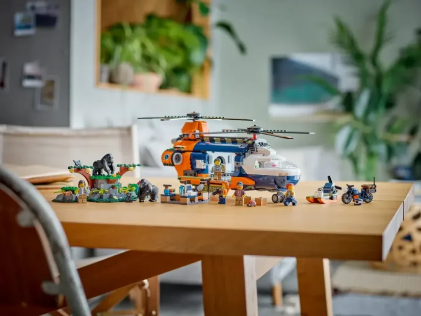 LEGO® City 60437 Helikoptéra na prieskum džungle v základnom tábore