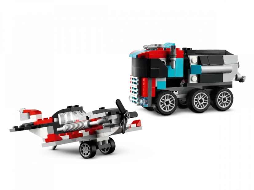 LEGO® Creator 31146 Náklaďák s plošinou a vrtulníkem