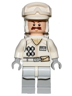 sw0760 Hoth Rebel Trooper White Uniform (Moustache)