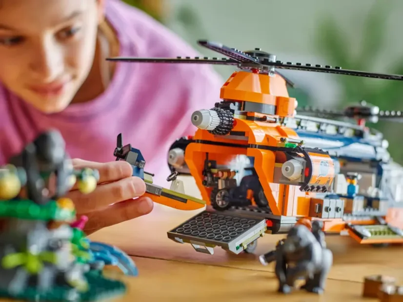 LEGO® City 60437 Helikoptéra na prieskum džungle v základnom tábore