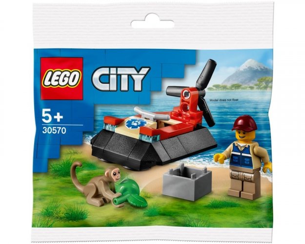 LEGO® City 30570 Poduszkowiec ratunkowy dla dzikich zwierząt.