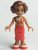 frnd0117 Friends Susan - Red Long Skirt, Dark Red Vest