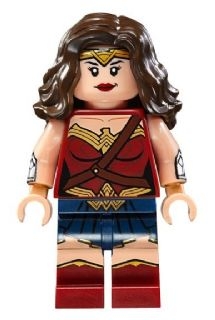 sh221 Wonder Woman - Dark Red Torso, Dark Blue Skirt
