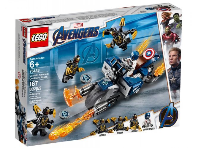 LEGO® Super Heroes 76123 Captain America: útok Outridů