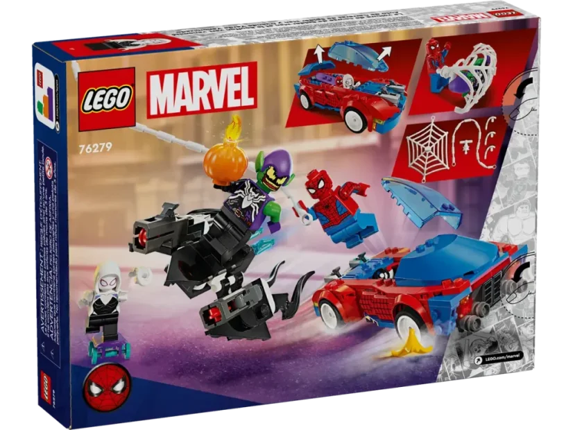 LEGO® Marvel 76279 Spider-Manovo pretekárske auto a Venomov Zelený goblin