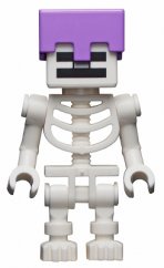 min065 Skeleton, Minecraft - Medium Lavender Helmet