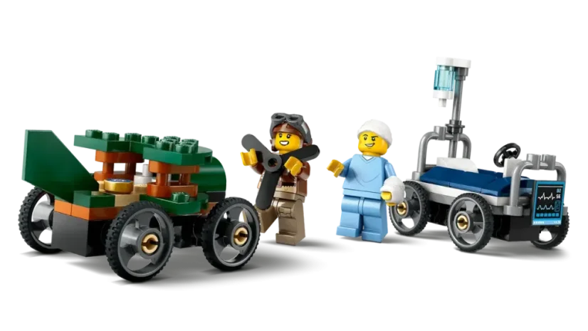 LEGO® City 60459 Pretekársky balíček: Lietadlo vs. nemocničné lôžko