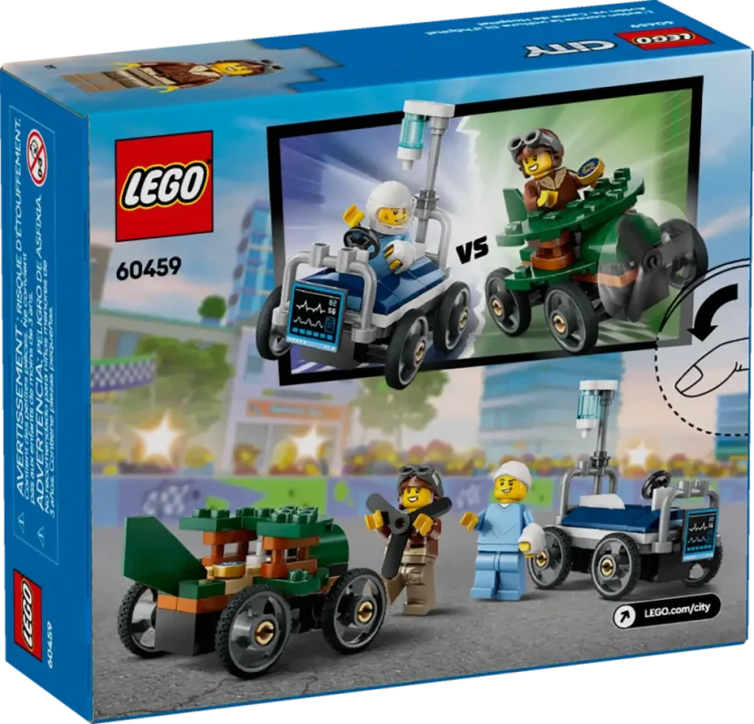 LEGO® City 60459 Airplane vs. Hospital Bed Race Car Pack