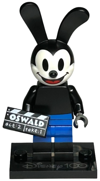 coldis100-1 Oswald the Lucky Rabbit, Disney 100 (Complete Set with Stand and Accessories)