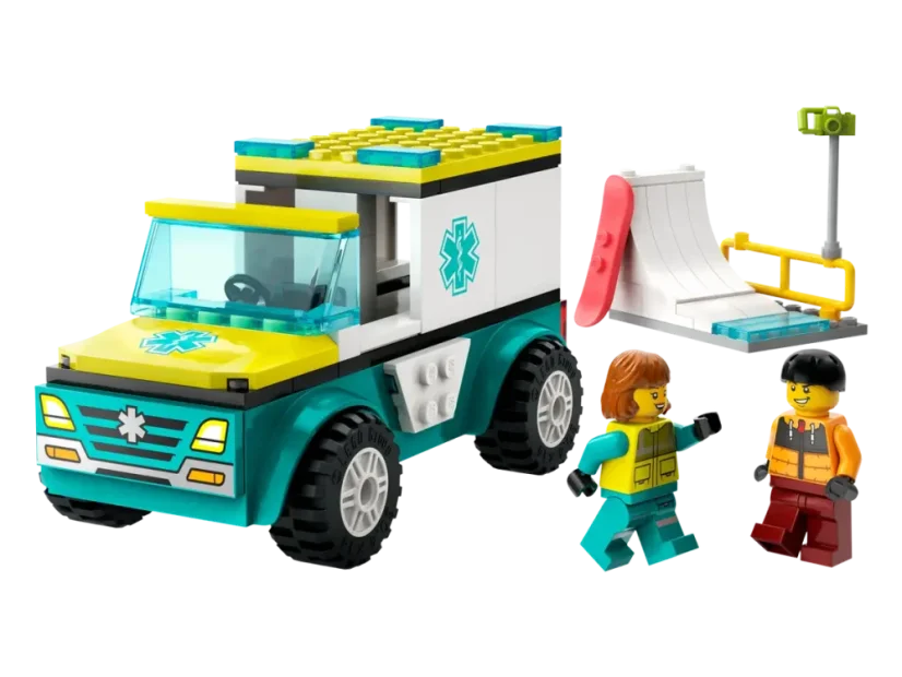 LEGO® City 60403 Sanitka a snowbordista