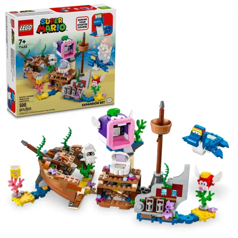 LEGO® Super Mario 71432 Dorrie a dobrodružstvo vo vraku lodi – rozširujúci set