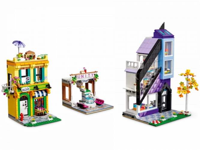 LEGO® Friends 41732 Kvetinárstvo a dizajnérske štúdio v centre mesta