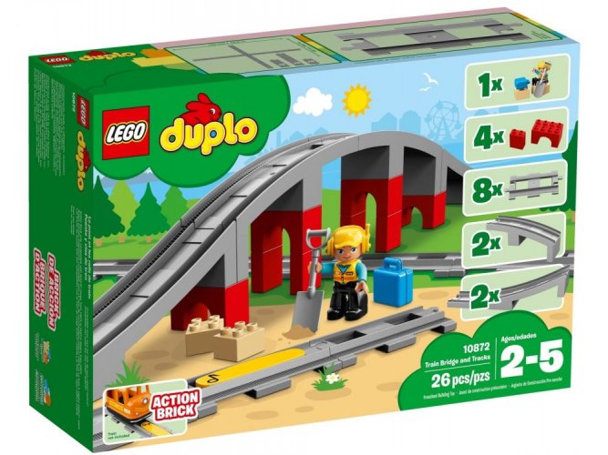 LEGO® Duplo 10872 Tory kolejowe i wiadukt