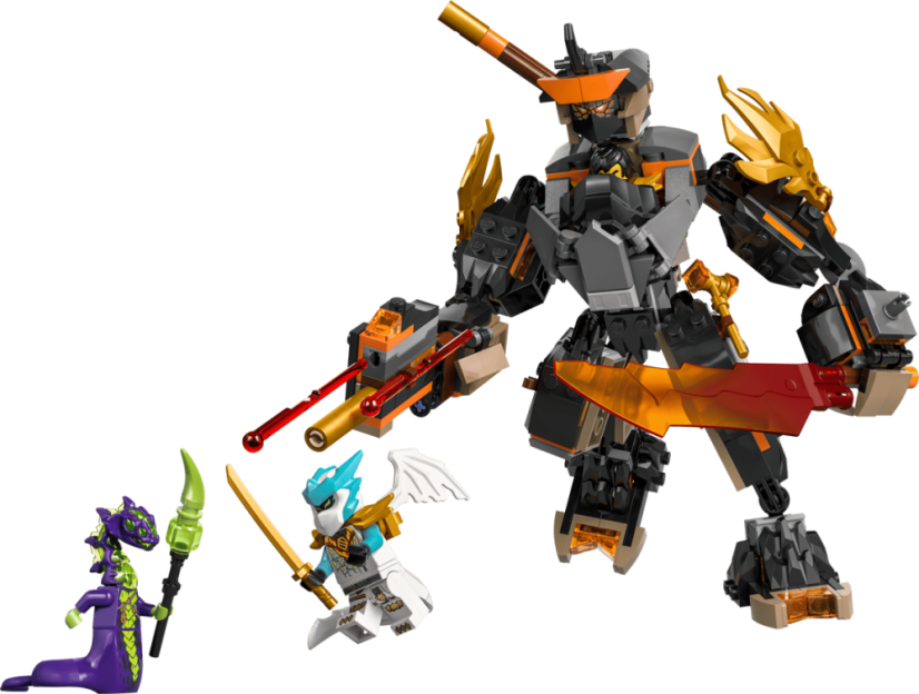 LEGO® NINJAGO® 71854 Cole's Mission Mech & Dragon Zane