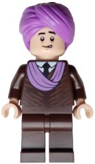 hp480 Professor Quirinus Quirrell - Dark Brown Robe, Medium Lavender Turban