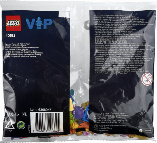 LEGO® 40512 Veselé dieliky – VIP balíček doplnkov
