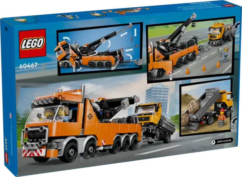 LEGO® City 60467 Výkonný vyprošťovací odtahový vůz s jeřábem