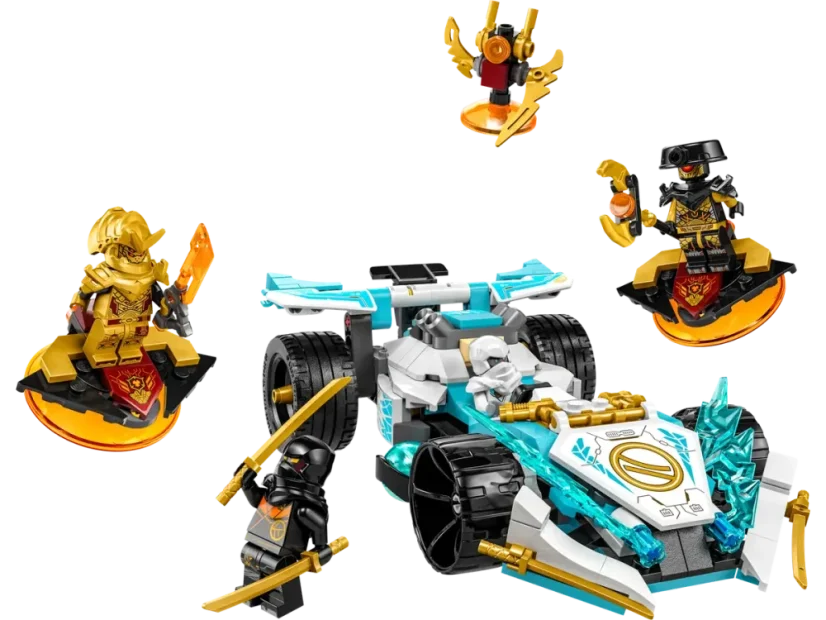 LEGO® NINJAGO® 71791 Smocza moc Zane’a — wyścigówka spinjitzu® Insiders: 225 225  Punkty LEGO® Insiders Produkt: 71791 71791 Produkt Ostatnie zestawy Smocza moc Zane’a — wyścigówka spinjitzu