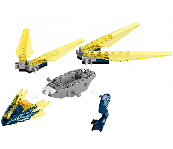 LEGO® NINJAGO® 71798 Nya a Arin - bitva na hřbetě dračího mláděte