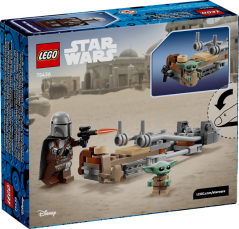 LEGO® Star Wars™ 75436 Mandalorian, Grogu a spídrová motorka