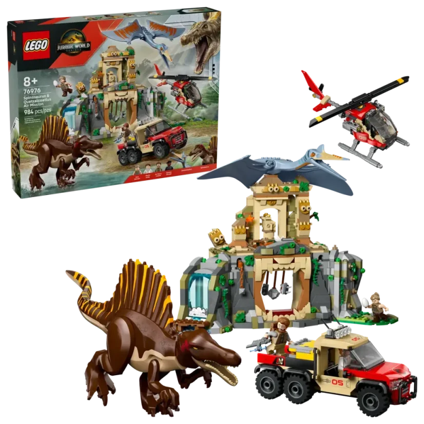 LEGO® Jurassic World 76976 Letecká mise se spinosaurem a quetzalcoatlem