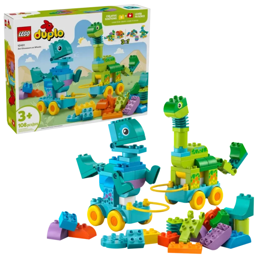 LEGO® DUPLO® 10451 3 v 1: Dinosauři na kolečkách