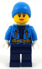 cty0931 Arctic Explorer - Female, Dark Blue Legs, Dark Azure Beanie