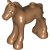 11241pb10 Horse, Mini Doll Style, Baby Foal with Dark Orange and White Eyes Partially Closed, Black Eyebrows Pattern (Friends Peanut)