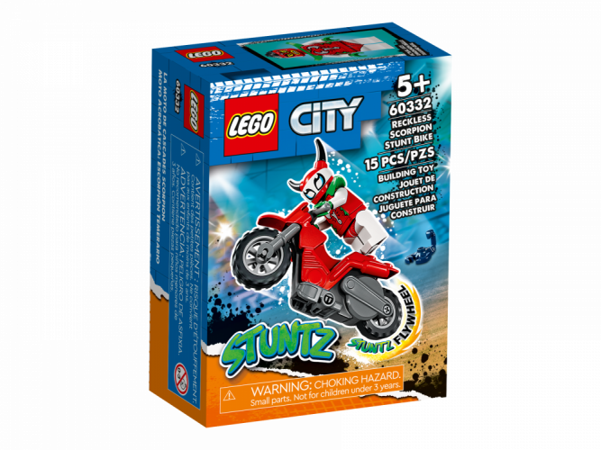 LEGO® CITY 60332 Škorpiónova kaskadérska motorka