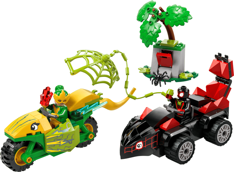 LEGO® Marvel Spidey a jeho úžasní přátelé 11198 Spin, Electro a honička s dinosauřím vozidlem
