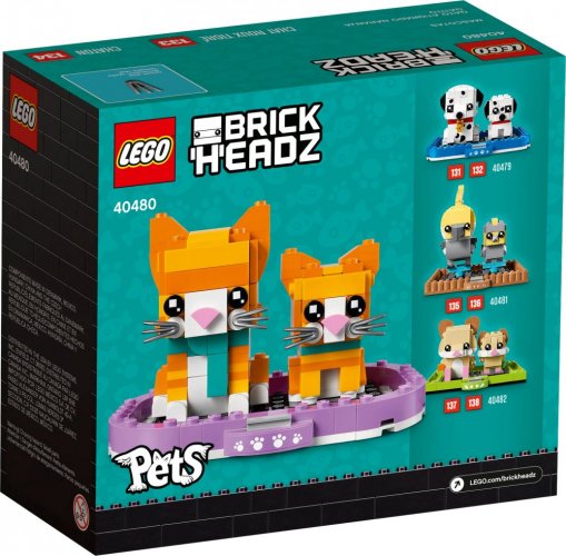 LEGO® BrickHeadz 40480 Ryšavá pruhovaná mačka