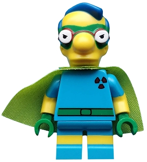 sim032 Fallout Boy Milhouse, The Simpsons, Series 2 (Minifigure Only without Stand and Accessories)