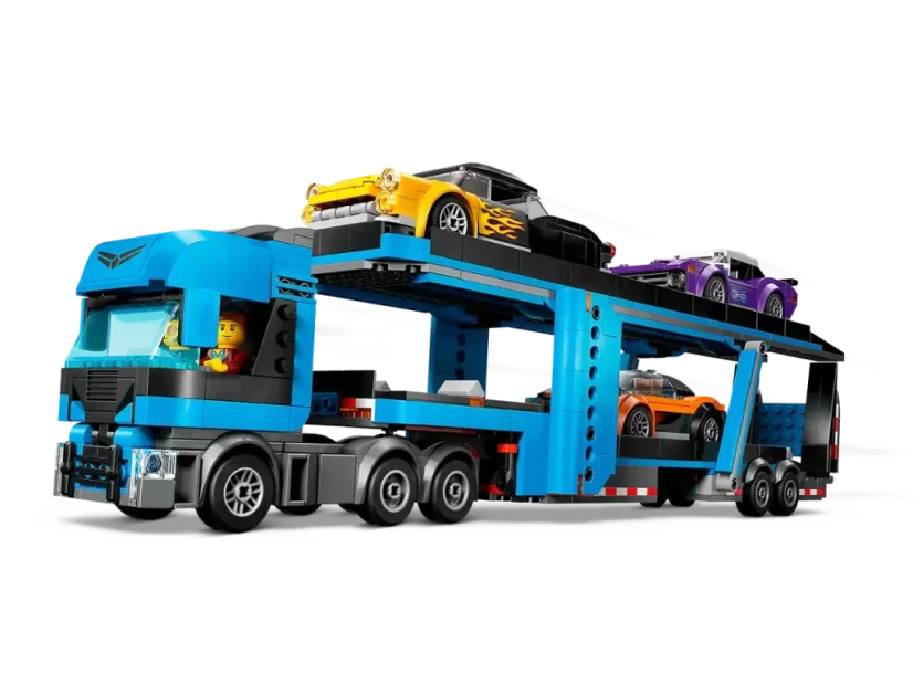 LEGO® City 60408 Kamión na prepravu áut so športiakmi