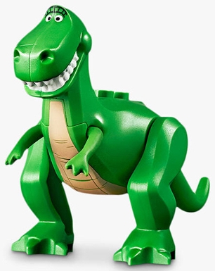 rex02 Dinosaur Toy Story (Rex), Tan Stomach and Eyebrows