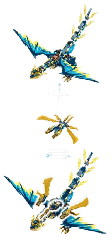 LEGO® NINJAGO® 71796 Živelný drak proti robotovi císařovny