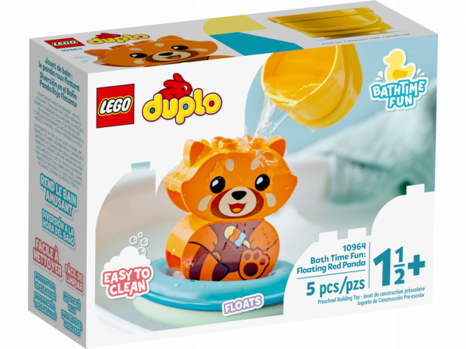 LEGO® DUPLO 10964 Legrace ve vaně: Plovoucí panda červená