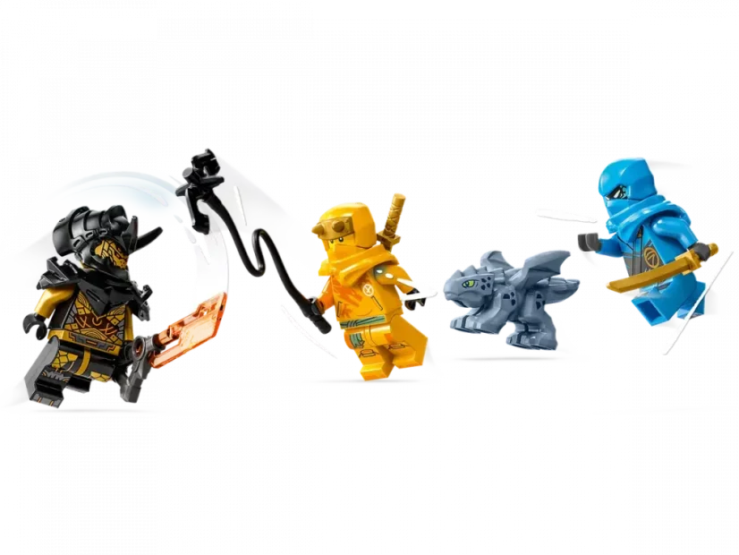 LEGO® NINJAGO® 71798 Nya a Arin - bitva na hřbetě dračího mláděte