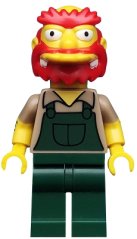 sim039 Groundskeeper Willie, The Simpsons, Series 2 (Minifigure Only without Stand and Accessories)
