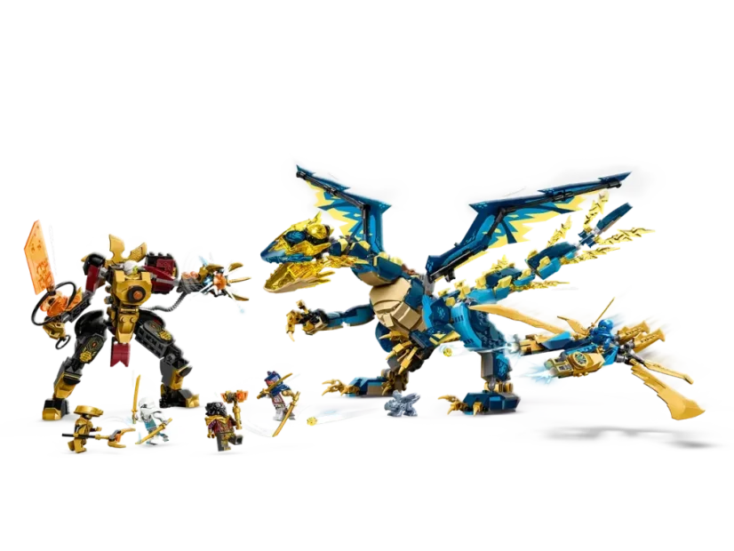 LEGO® NINJAGO® 71796 Živelný drak proti robotovi císařovny