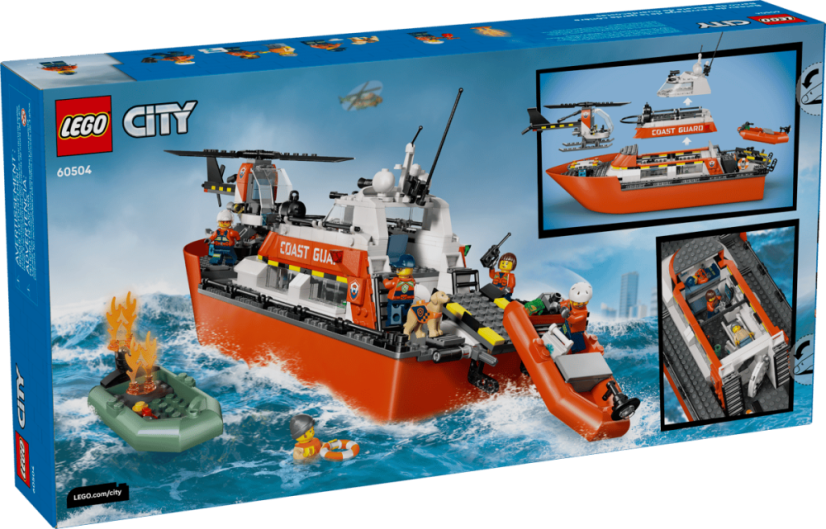 LEGO® City 60504 Záchranný člun pobřežní hlídky a vrtulník