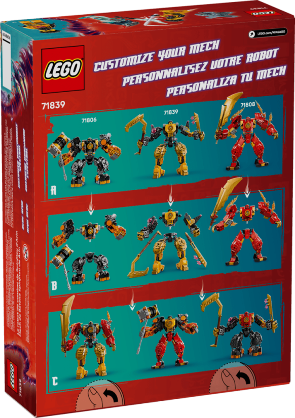 LEGO® NINJAGO® 71839 Arin a bojový robot Spinjitzu