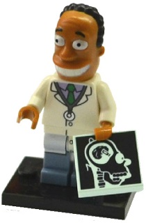 colsim2-16 Dr. Hibbert, The Simpsons, Series 2 (Complete Set with Stand and Accessories)