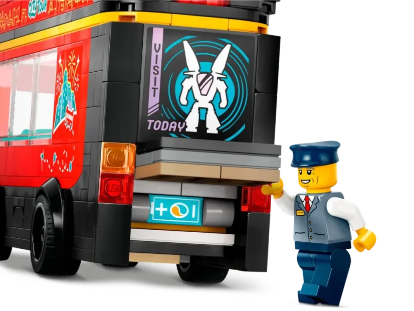 LEGO® City 60407 Červený dvoupodlažní vyhlídkový autobus