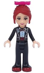 frnd0041 Friends Mia - Black Trousers, Black Formal Jacket with Bow Tie
