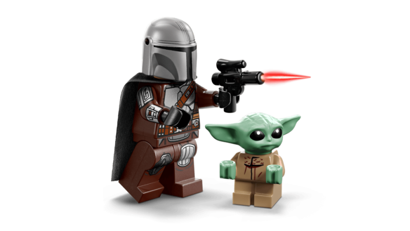 LEGO® Star Wars™ 75436 Mandalorian a Grogu a spídrová motorka