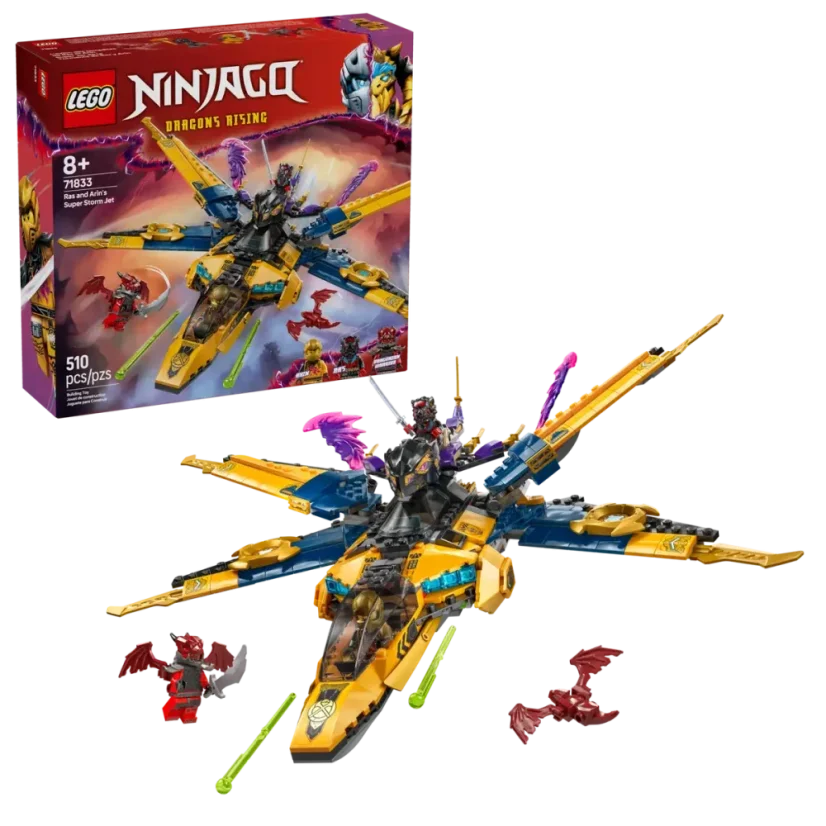 LEGO® NINJAGO 71833 Ras, Arin a superbouřkové letadlo